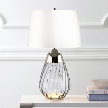 Elstead - LED-Tischleuchte LENA 1xE27/60W/230V + 1xGU10/7W 60,5 cm weiß
