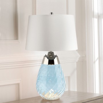Elstead - LED-Tischleuchte LENA 1xE27/60W/230V + 1xGU10/7W 60,5cm blau/weiß