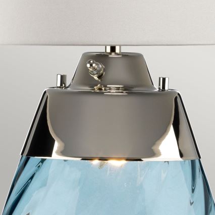 Elstead - LED-Tischleuchte LENA 1xE27/40W/230V + 1xGU10/7W 74 cm blau/weiß