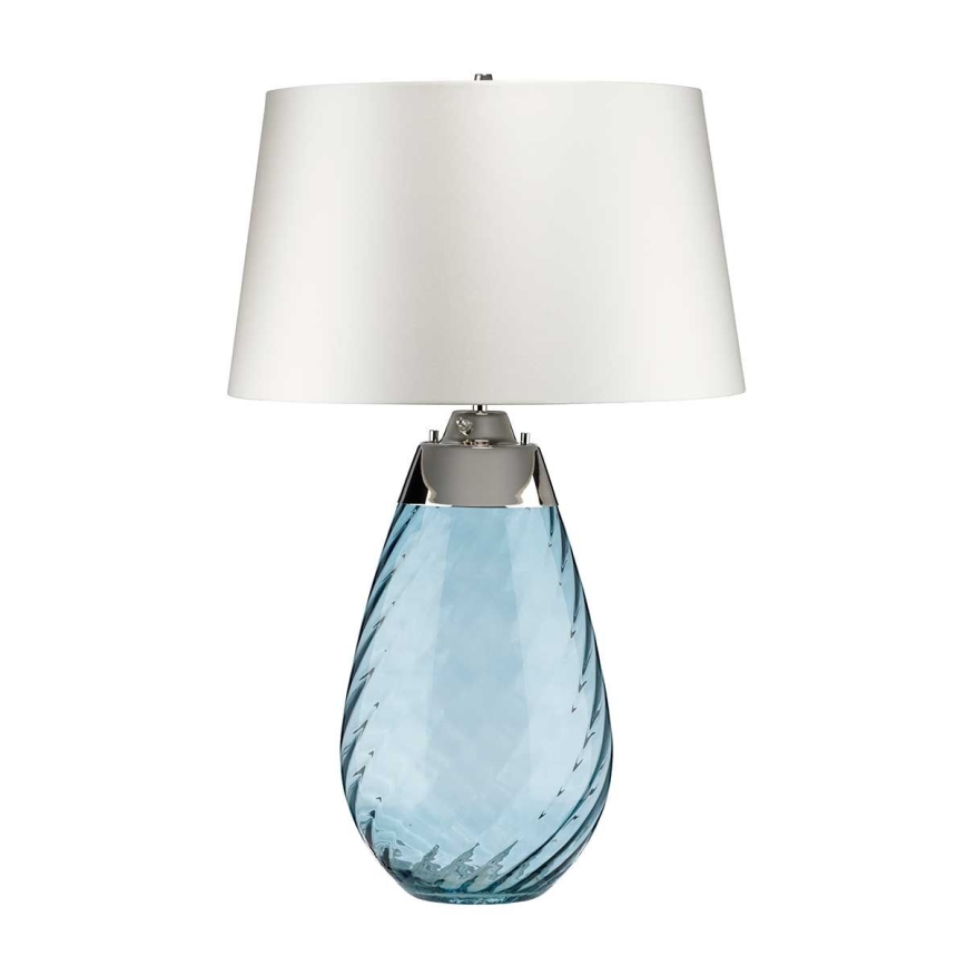 Elstead - LED-Tischleuchte LENA 1xE27/40W/230V + 1xGU10/7W 74 cm blau/weiß