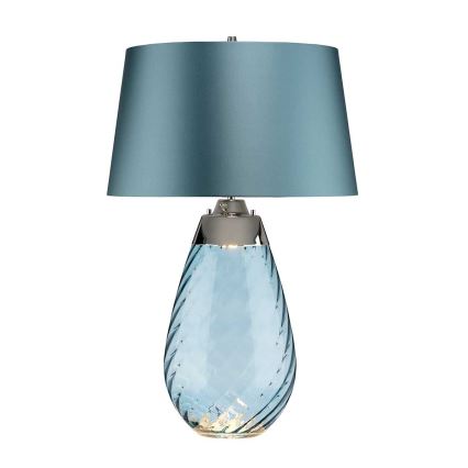 Elstead - LED Tischlampe LENA 1xE27/40W/230V + 1xGU10/7W 74 cm blau
