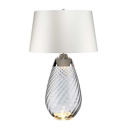 Elstead - LED-Tischleuchte LENA 1xE27/40W/230V + 1xGU10/7W 74 cm weiß