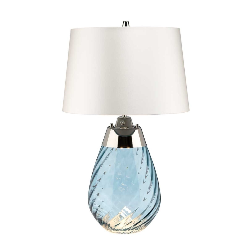 Elstead - LED-Tischleuchte LENA 1xE27/60W/230V + 1xGU10/7W 60,5cm blau/weiß