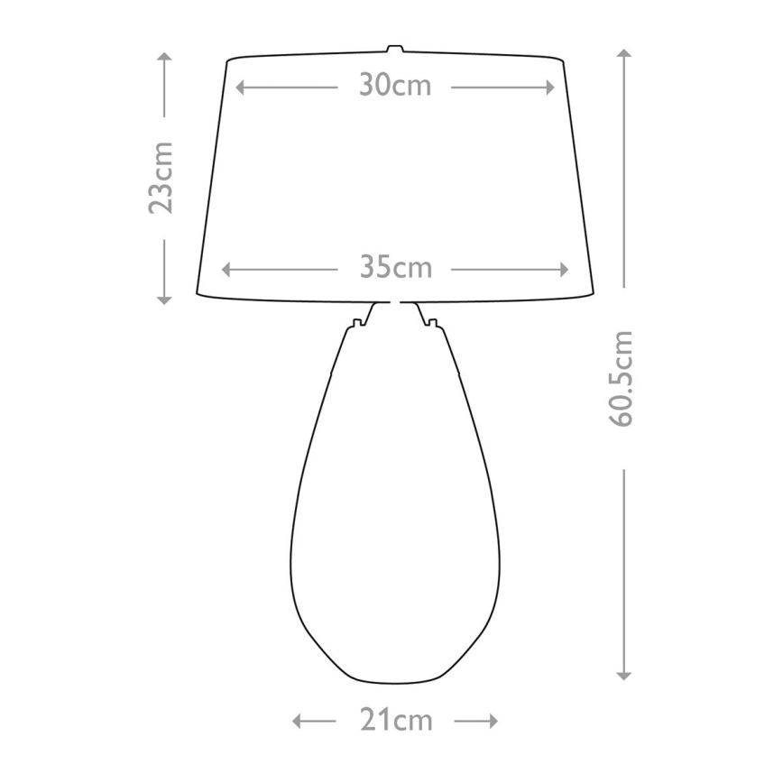 Elstead - LED-Tischleuchte LENA 1xE27/60W/230V + 1xGU10/7W 60,5 cm weiß