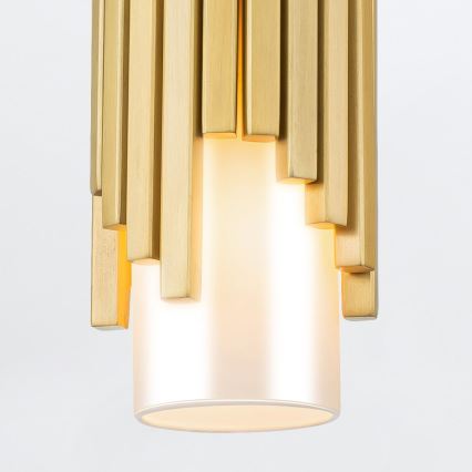 Elstead - Pendelleuchte an Stange MARVELE 1xE14/40W/230V goldfarben