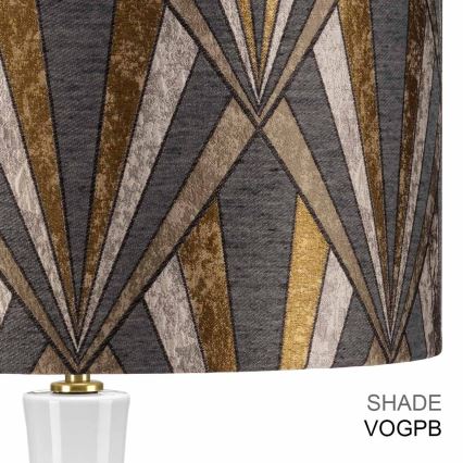 Elstead - Tischleuchte MILO 1xE27/60W/230V grau/golden