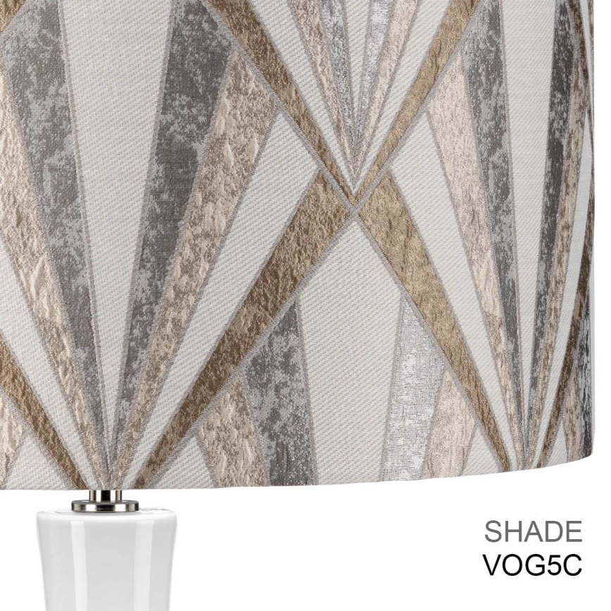 Elstead - Tischleuchte MILO 1xE27/60W/230V grau/braun