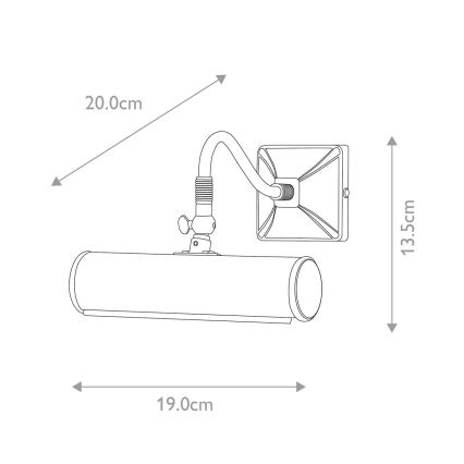 Elstead - Bilderleuchte PICTURE LIGHT 1xE14/40W/230V