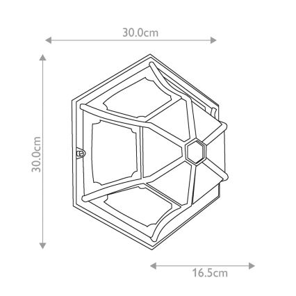 Elstead - Outdoor-Deckenleuchte PARISH 1xE27/60W/230V IP44