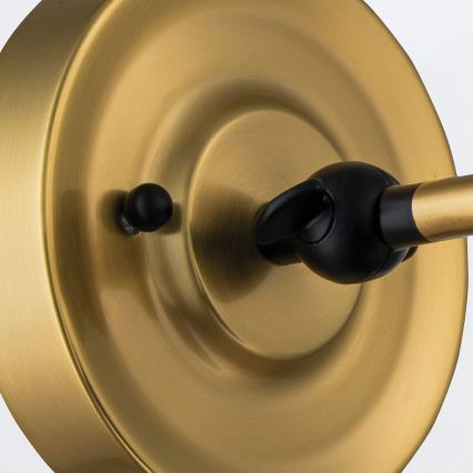 Elstead PV1-AB-MB - Wandleuchte PROVENCE 1xE27/60W/230V gold/schwarz