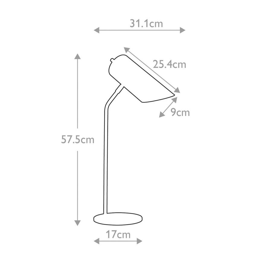 Elstead - Tischlampe QUINTO 1xE27/8W/230V grau