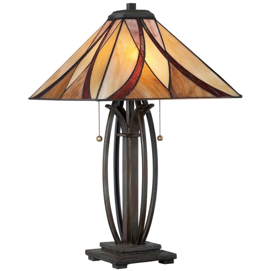 Elstead - Tiffany-Tischlampe ASHEVILLE 2xE27/60W/230V