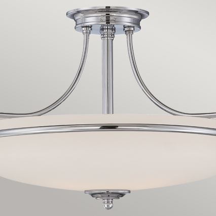 Elstead - Aufbauleuchte GRIFFIN 3xE27/100W/230V glänzendes Chrom