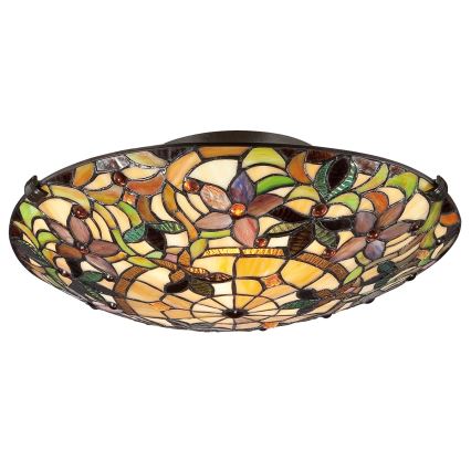 Elstead - Deckenleuchte Tiffany KAMI 2xE27/60W/230V