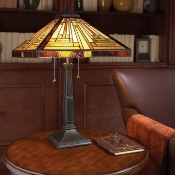 Elstead - Tischlampe Tiffany STEPHEN 2xE27/60W/230V