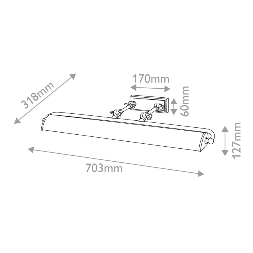 Elstead - Bildleuchte WINCHFIELD 4xE14/40W/230V schwarz