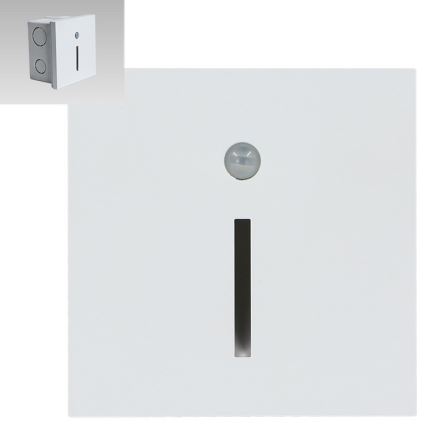 Emithor 70426 - LED Treppenleuchte mit Sensor LINE LED/1W/230V 4000K Weiß