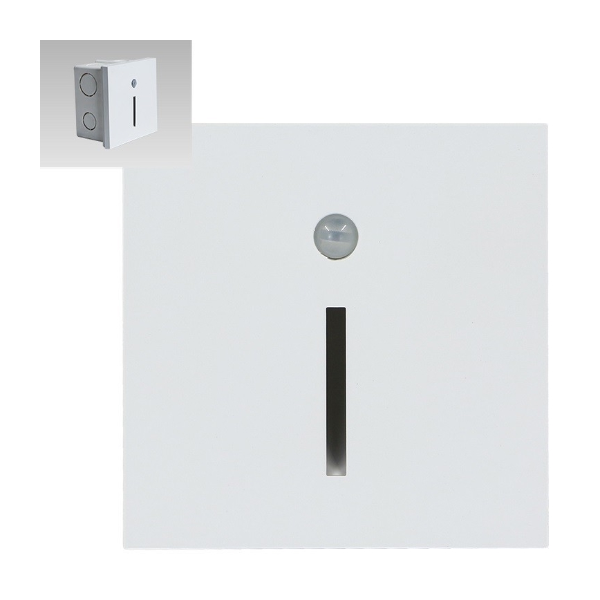 Emithor 70426 - LED Treppenleuchte mit Sensor LINE LED/1W/230V 4000K Weiß