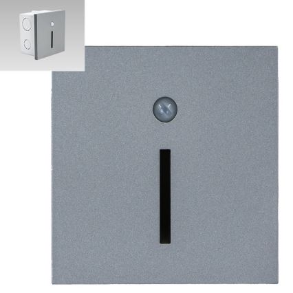 Emithor 70428 - LED Treppenleuchte mit Sensor LINE LED/1W/230V 4000K grau