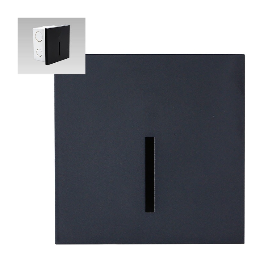 Emithor 70431 - LED Treppenleuchte LINE LED/1W/230V 4000K schwarz