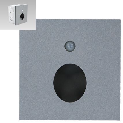 Emithor 70434 - LED Treppenleuchte mit Sensor OLIVE LED/1W/230V 4000K grau