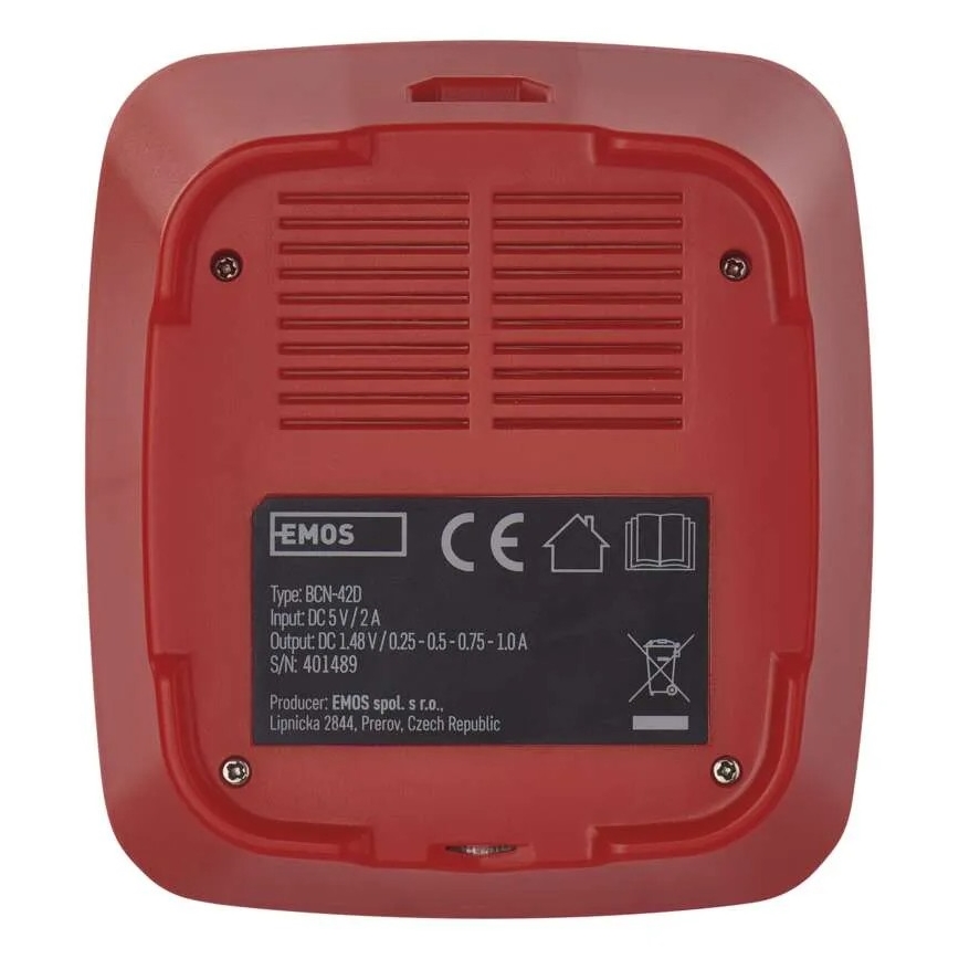 Batterieladegerät mit LCD-Display 4xAA/AAA 5V