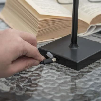 Dimmbare wiederaufladbare LED-Leuchte KATIE LED/4W/10V 1800mAh IP44 CRI 90 schwarz