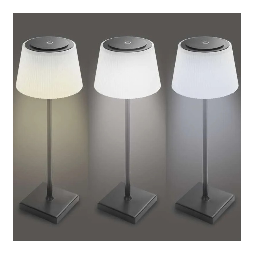 Dimmbare wiederaufladbare LED-Leuchte KATIE LED/4W/10V 1800mAh IP44 CRI 90 schwarz