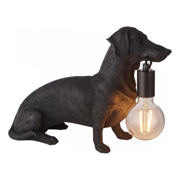 Endon 101188 - Tischleuchte DACHSHUND 1xE27/10W/230V schwarz