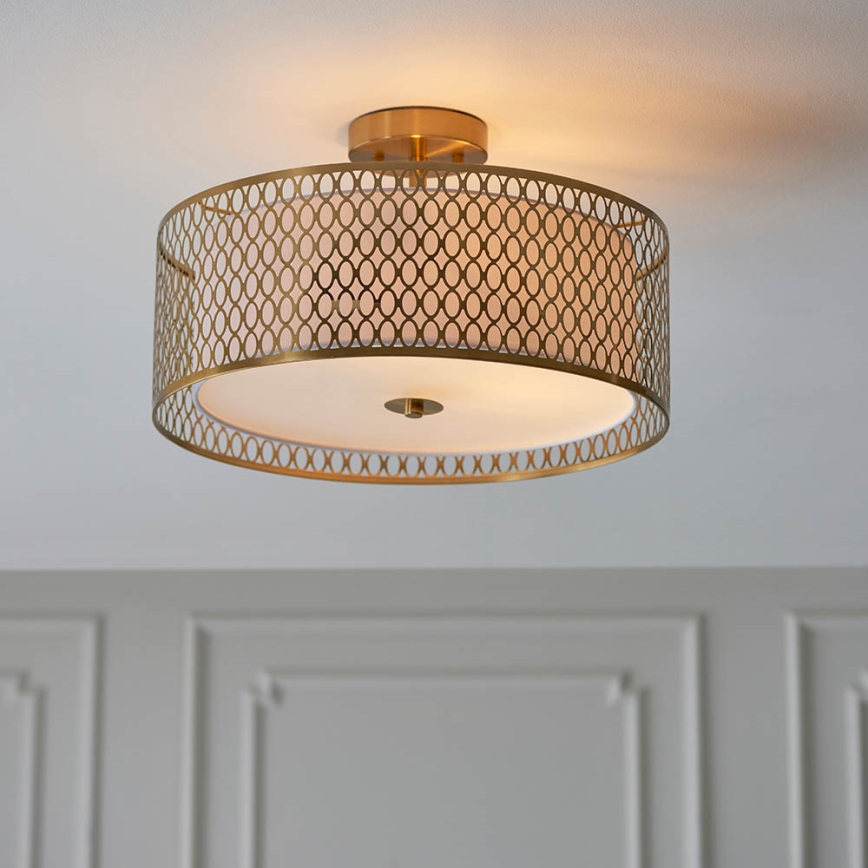 Endon 101568 - Anbauleuchte CORDERO 3xE27/10W/230V golden