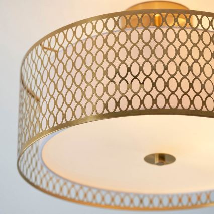 Endon 101568 - Anbauleuchte CORDERO 3xE27/10W/230V golden