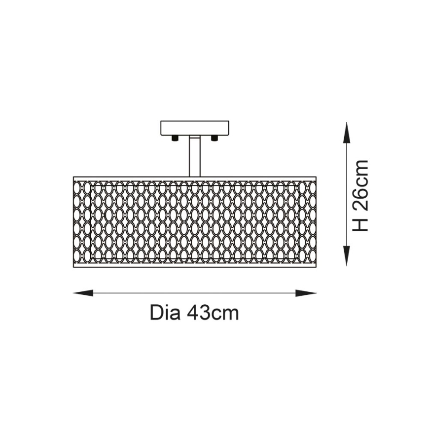 Endon 101568 - Anbauleuchte CORDERO 3xE27/10W/230V golden