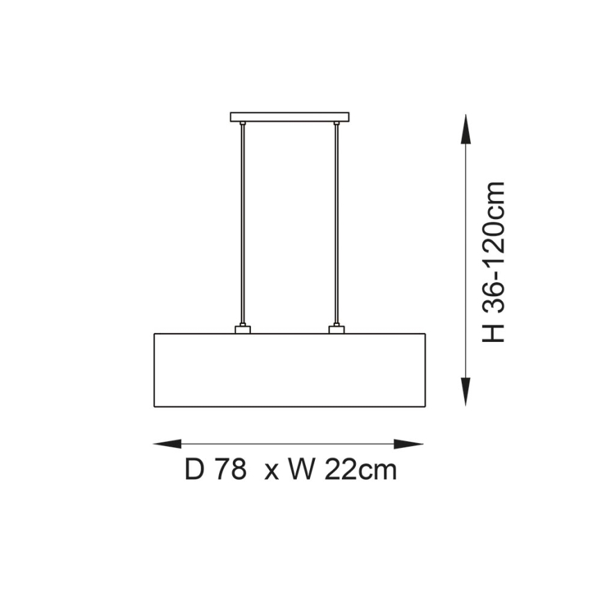 Endon 101692 - Hängeleuchte LONGSHORE 2xE27/10W/230V beige