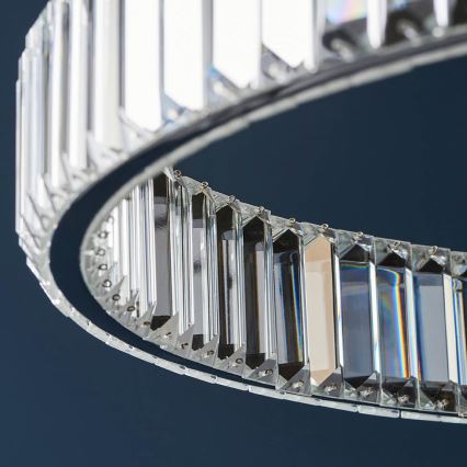 Endon 102255 - LED-dimmbare Pendelleuchte an Kabel LAGUNA LED/36W/230V glänzender Chrom