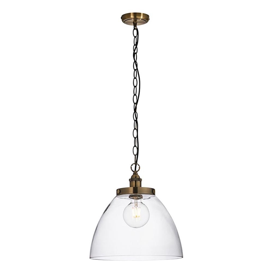 Endon 102926 - Hängeleuchte an Kette HANSEN 1xE27/10W/230V Messing
