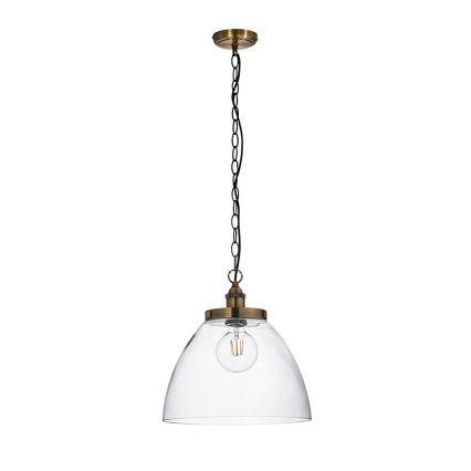 Endon 102926 - Hängeleuchte an Kette HANSEN 1xE27/10W/230V Messing