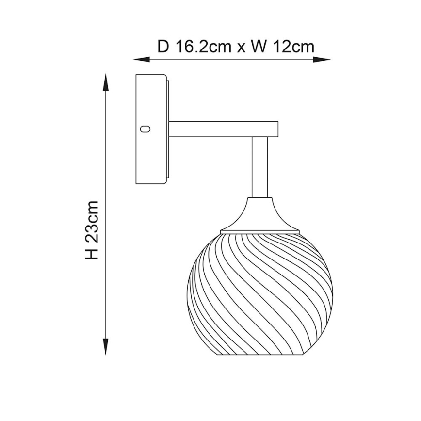 Endon 103173 - Wandleuchte ALLEGRA 1xE14/7W/230V Messing/klar