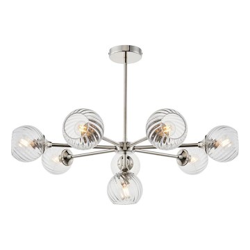 Endon 104051 - ALLEGRA Deckenleuchte mit Stange 8xE14/7W/230V polierter Chrom