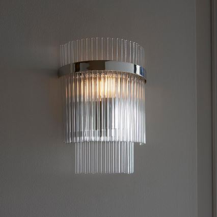 Endon 104114 - Wandleuchte MARIETTA 1xE14/6W/230V glänzendes Chrom/klar