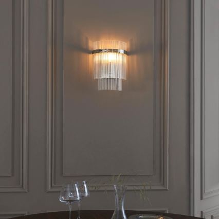 Endon 104114 - Wandleuchte MARIETTA 1xE14/6W/230V glänzendes Chrom/klar