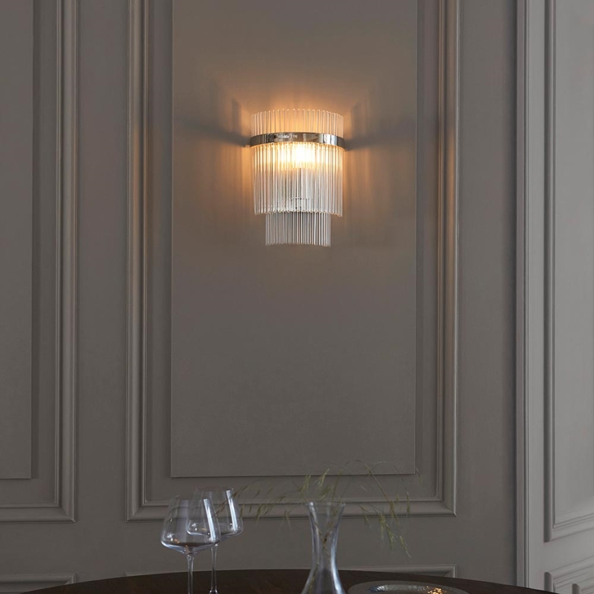Endon 104114 - Wandleuchte MARIETTA 1xE14/6W/230V glänzendes Chrom/klar