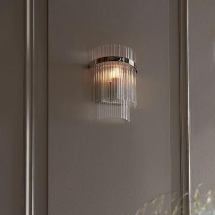 Endon 104114 - Wandleuchte MARIETTA 1xE14/6W/230V glänzendes Chrom/klar