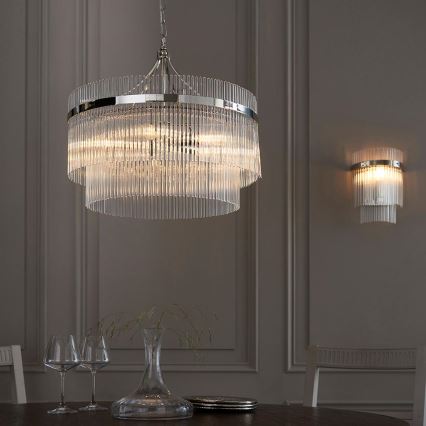 Endon 104114 - Wandleuchte MARIETTA 1xE14/6W/230V glänzendes Chrom/klar