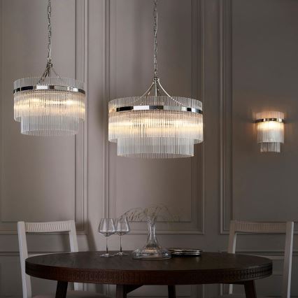 Endon 104114 - Wandleuchte MARIETTA 1xE14/6W/230V glänzendes Chrom/klar