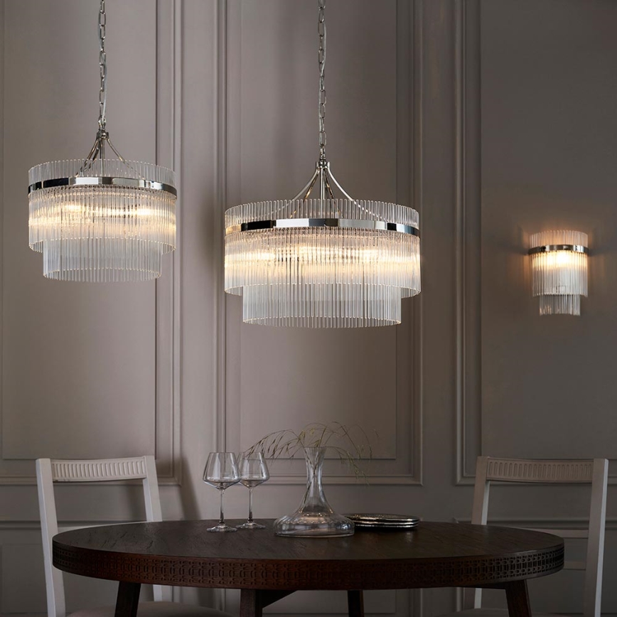 Endon 104114 - Wandleuchte MARIETTA 1xE14/6W/230V glänzendes Chrom/klar