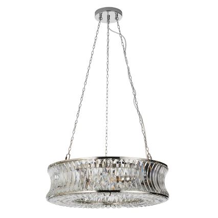 Endon 104528 - Kronleuchter mit Kette 6xE14/6W/230V glänzender Chrom