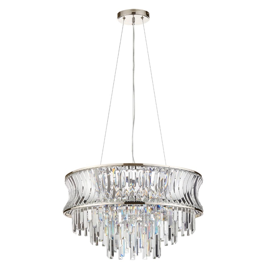 Endon 104530 - Ketten-Kronleuchter 9xE14/6W/230V glänzender Chrom