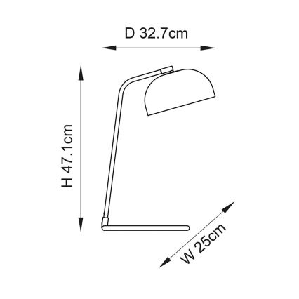 Endon 106336 - Tischlampe BRAIR 1xE14/7W/230V schwarz