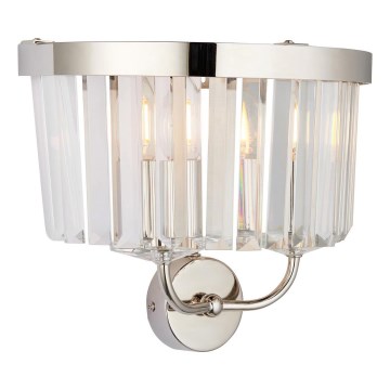 Endon 106448 - Wandleuchte CHESTERFIELD 2xE14/6W/230V, glänzender Chrom