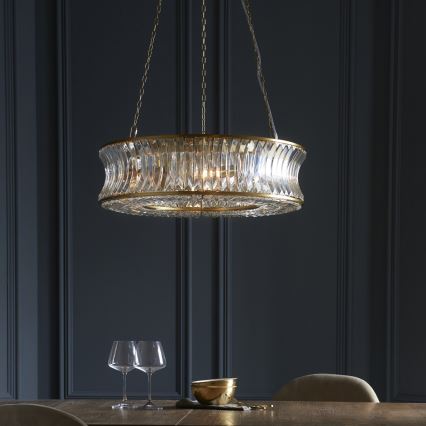 Endon 106811 - Kronleuchter mit Kette 6xE14/6W/230V, goldfarben